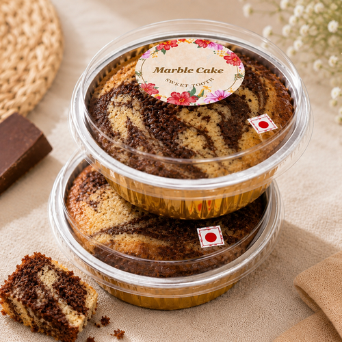 Marble Cake Cups