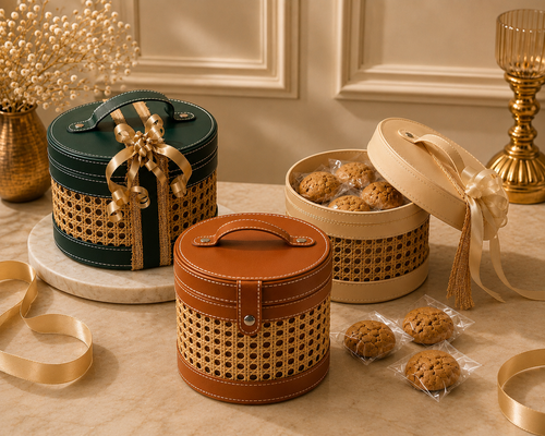 Premium Woven Leather Gift Hamper